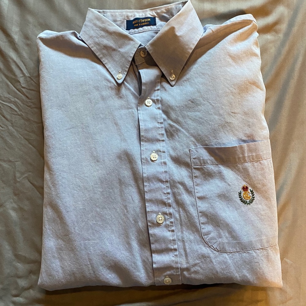 Long Sleeve Chaps Ralph Lauren button up